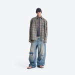 Distressed Plaid Shirt